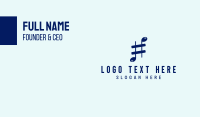 Musical Sharp Business Card