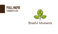 Cute Nerd Plant Business Card Image Preview