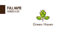 Cute Nerd Plant Business Card Image Preview