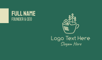 Coffee Cup Nature Business Card Design