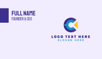 Modern Tech Letter C Business Card Design