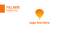 Orange Balloon Business Card