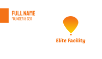 Orange Balloon Business Card Image Preview