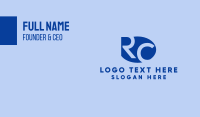 R & C Monogram Business Card