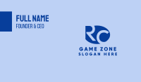 R & C Monogram Business Card