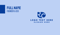 R & C Monogram Business Card