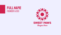 Sunny Pink Flower Business Card Image Preview