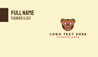 Angry Bear Roar Business Card Design