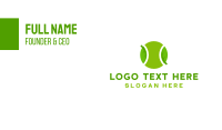 Eco Friendly Tennis Ball Business Card