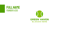 Eco Friendly Tennis Ball Business Card Image Preview