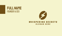 Brown Coffee Bean Thunder Business Card Image Preview