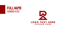 Industrial R & A Monogram  Business Card Design