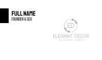 Elegant Circle Business Card Image Preview