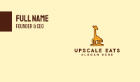 Tall Yellow Giraffe Business Card Image Preview