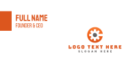 Orange Mechanical Engine Business Card