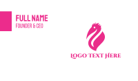 Pink Pelican Business Card Design