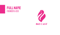 Pink Pelican Business Card