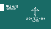 Elegant Christian Cross  Business Card Design