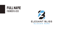 Black & Blue Number 8  Business Card