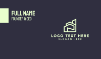 Modern Green Apartment Business Card