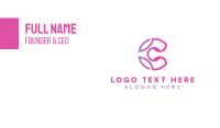 Modern Feminine C Business Card