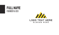 Black & Yellow Mountains Business Card Design
