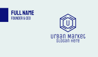 Hexagon Tech Lettermark  Business Card