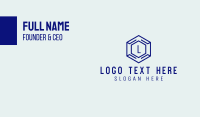 Hexagon Tech Lettermark  Business Card