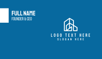 White Building Outline  Business Card