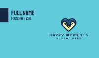 Happy Heart Penguin Business Card Image Preview