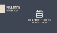 House Letter B Business Card Image Preview