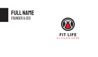 Kettlebell Fitness Gym Business Card Image Preview