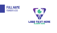 Triangle Photo Booth Business Card Design