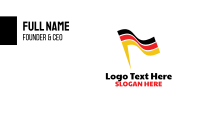 Abstract German Flag Business Card Design