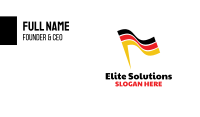 Abstract German Flag Business Card