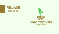 Natural Organic Gardening   Business Card Design
