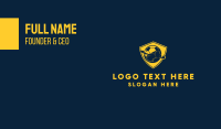Gold Soccer Badge Business Card Design