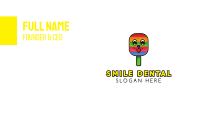 Smiling Ice Cream Popsicle Business Card Image Preview