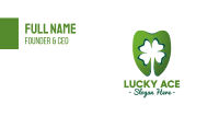 Green Cloverleaf Dentistry Business Card Image Preview