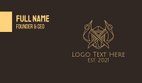 Minimalist Lumberjack Axe  Business Card Design