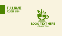 Tea Cup Quote Business Card Design