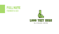 Eco Letter L Business Card