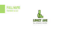 Eco Letter L Business Card Image Preview