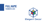 Generic Colorful Cyber Cube Business Card Image Preview