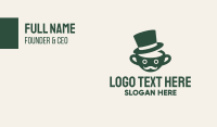 Coffee Cup Man Hat Business Card Design