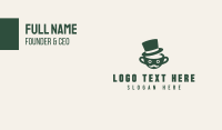 Coffee Cup Man Hat Business Card