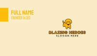 Cute Yellow Dog Business Card Image Preview