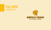 Cute Yellow Dog Business Card Image Preview