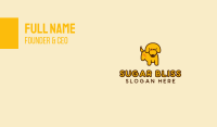 Cute Yellow Dog Business Card Image Preview