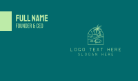 Tropical Beach Travel Business Card